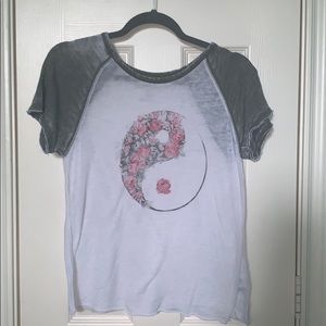 Aeropostale Yin Yang Flower Shirt